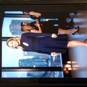 We The Free Keyhole Neck Copa Banana Navy Thermal Tunic Dress Party Sz M